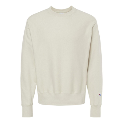 Champion Reverse Weave Crewneck Sweatshirt In Beige