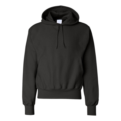 Champion Reverse Weave Hooded Sweatshirt In Black