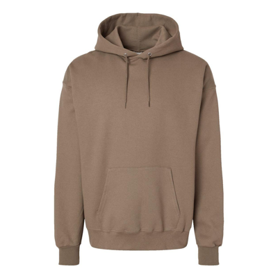 Hanes Ultimate Cotton Hooded Sweatshirt In Grey
