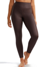 Bare Faux Leather High-waist Leggings In Coffee Bean