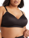 Warner's Warners No Side Effects Underarm And Back-smoothing Comfort Wireless Lift T-shirt Bra Rn2231a In Pinot Noir