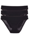 On Gossamer Mesh Hip Bikini 3-pack In Black