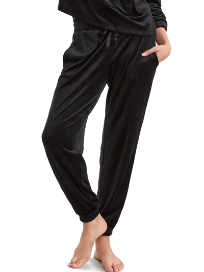 Bare The Velour Lounge Pants In Black Beauty