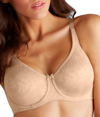 Dominique Lila Smooth Unlined Lace Minimizer Bra In Brown