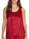 Pj Harlow Laura Satin Tank In Red