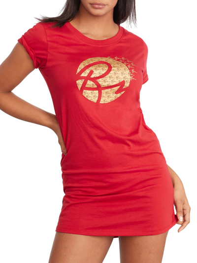 Bare The Cotton Jersey Sleep Shirt In Crimson