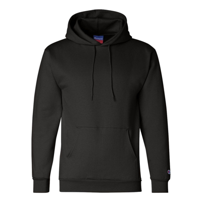 Champion Powerblend Hooded Sweatshirt In Black