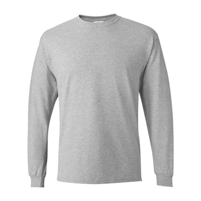 Hanes Essential-t Long Sleeve T-shirt In Orange