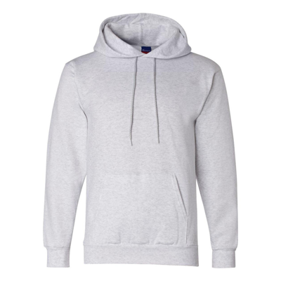 Champion Powerblend Hooded Sweatshirt In Silver