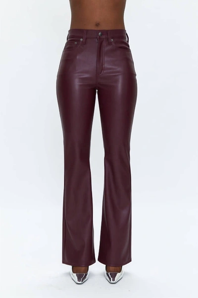 Pistola Dana Bootcut Pant In Dark Rose In Brown