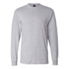 Hanes Beefy-t Long Sleeve T-shirt In Orange