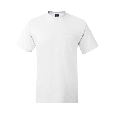 Hanes Beefy-t Pocket T-shirt In White