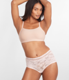 Bare Soft Stretch Lace Boyshort In Multi