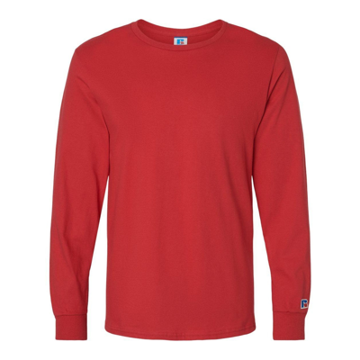 Russell Athletic Combed Ringspun Long Sleeve T-shirt In Multi