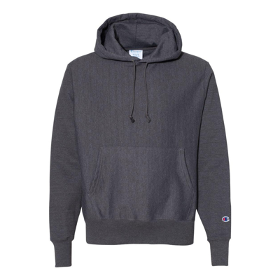 Champion Reverse Weave Hooded Sweatshirt In Grey