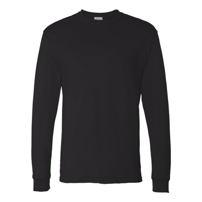 Hanes Essential-t Long Sleeve T-shirt In Black