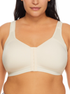 LEADING LADY WOMEN'S LILIAN BACK SMOOTHING FRONT-CLOSE WIRE-FREE BRA