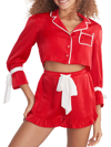 Beach Riot Luna Aurora Woven Short Pajama Set In Multi
