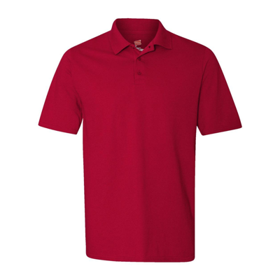 Hanes X-temp Piqu Polo With Fresh Iq In Silver