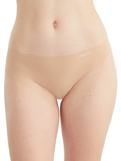 Calvin Klein Women's Invisibles Thong In Brown