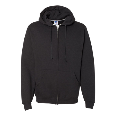 Russell Athletic Dri Power Hooded Full-zip Sweatshirt In Black