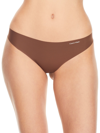 Calvin Klein Invisibles Thong In Mauve Brown