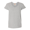 Hanes Essential-t Womens V-neck T-shirt In Orange