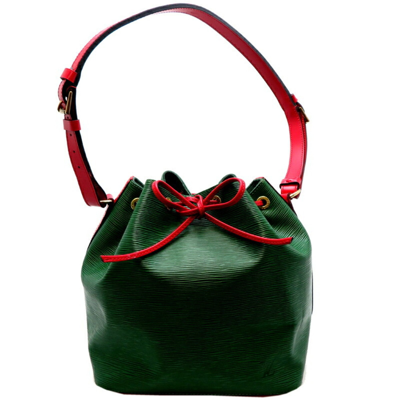 Pre-owned Louis Vuitton Petit Noé Leather Shoulder Bag () In Green