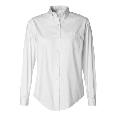 Van Heusen Women's Pinpoint Oxford Shirt In White