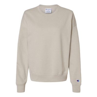 Champion Women's Powerblend Crewneck Sweatshirt In Beige