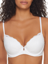 Maidenform Your Lift Demi T-shirt Underwire Push Up Bra Dm1195 In White