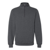 Russell Athletic Dri Power Quarter-zip Cadet Collar Sweatshirt In Black