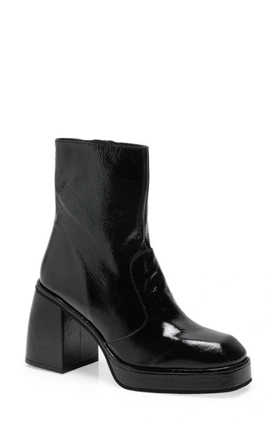 Free People Ruby Shine Platform Boots In Black Patent