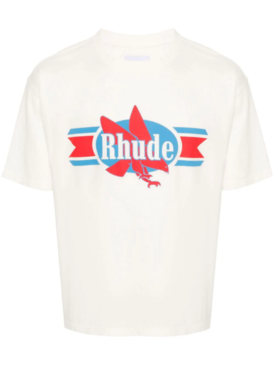 RHUDE T-SHIRT CHEVRON EAGLE