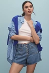 Levi's 80s Mom Patch Pocket Shorts In Patches In Blue