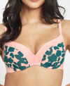 LIVELY WOMEN'S THE NO-WIRE PRINT PUSH-UP BRA, 45620