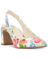 Vince Camuto Hamden Pointed Toe Slingback Pump In Floret Garden Patent Leather