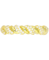 Macy's Cubic Zirconia Twist San Marcos Ring In 14k Gold-plated Sterling Silver In Gold