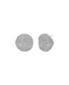 BY ADINA EDEN PAVE INDENTED CIRCLE ON THE EAR STUD EARRING