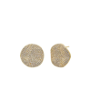 BY ADINA EDEN PAVE INDENTED CIRCLE ON THE EAR STUD EARRING