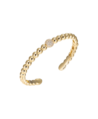 By Adina Eden Pave Accented Beaded Ball Bracelet In Gold