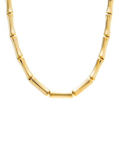 By Adina Eden Chunky Bamboo Necklace In Gold