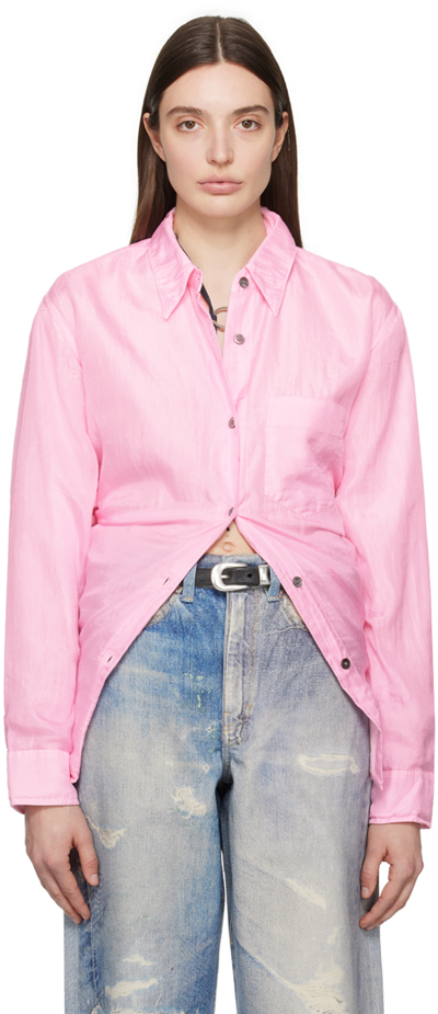 OUR LEGACY PINK APRON SHIRT