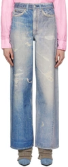 OUR LEGACY BLUE FULL CUT JEANS