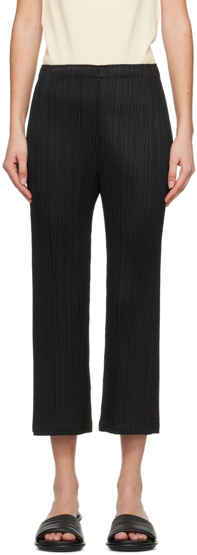 Issey Miyake Black Monthly Colors February Trousers In 15 Black