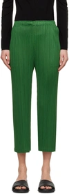 ISSEY MIYAKE GREEN MONTHLY COLORS FEBRUARY TROUSERS