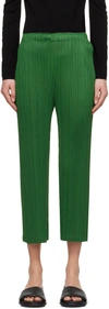 Issey Miyake Green Monthly Colors February Trousers In 62 Green