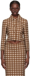 Shushu-tong Brown Pointed Jacket In Bn100 Brown