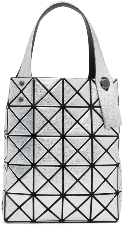 Bao Bao Issey Miyake Platinum Coffret Geometric-detail Tote Bag In Silver