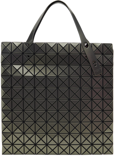 Bao Bao Issey Miyake Khaki Prism Metallic Tote In Grey